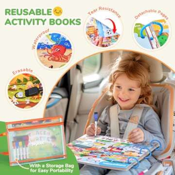 JoyCat Preschool Learning Activities Set (2-Pack) – Seek & Find Game Books and Letters Numbers Handwriting Practice Tracing Workbooks for Toddlers & Kids, Birthday Gifts for Girls and Boys Ages 3-5