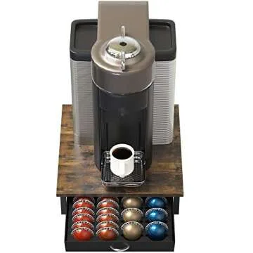 DecoBrothers Elegant Vertuo Pod Holder Drawer, 24 Large or 48 Small Nespresso Capsule Storage