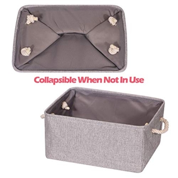 Organize with TENABORT 5 Pack Large Storage Basket Bin