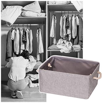 Organize with TENABORT 5 Pack Large Storage Basket Bin