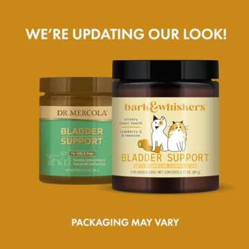 Bark & Whiskers Bladder Support, 3.17 Oz. (90 g), 90 Scoops, Supports Urinary Tract Health, with Cra...