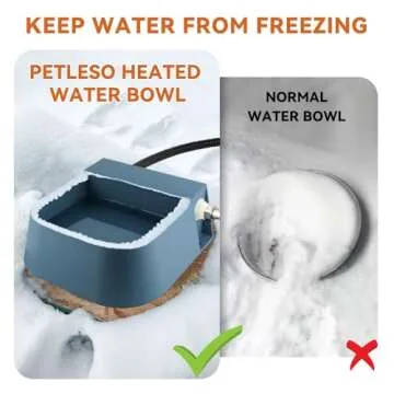 PETLESO Heated Water Bowl with Auto Fill for All Pets
