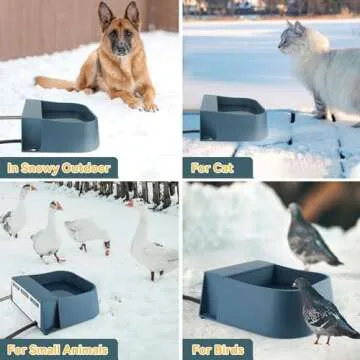 PETLESO Heated Water Bowl with Auto Fill for All Pets