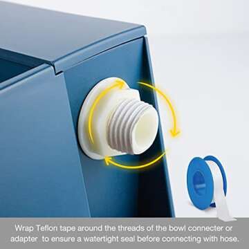 PETLESO Heated Water Bowl Automatic Dog Waterer, Heated Dog Bowl with Auto Fill, Water Waterer with Heater for Dogs, Cats, Chickens, Feral Animals, 2L