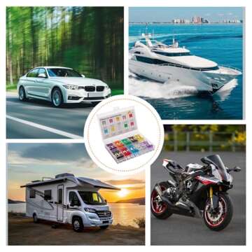 Liamner 120 Pieces Mini Fuse Kit, Car Fuse Assortment Kit, Kit-Mini Fuses, Mini Blade Fuses Automotive for Car, RV, Truck, Marine, Motorcycle, Auto Accessories(2A/3A/5A/7.5A/10A/15A/20A/25A/30A/35A)