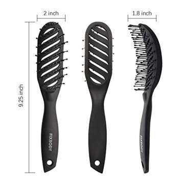 FIXBODY Curved Vent Hair Brush | Efficient Blow Drying & Styling