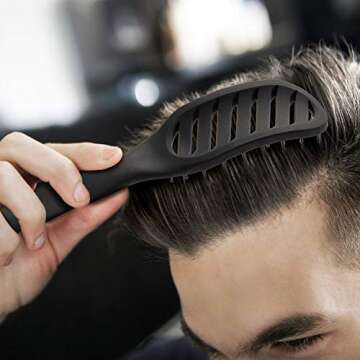 FIXBODY Curved Vent Hair Brush for Faster Drying