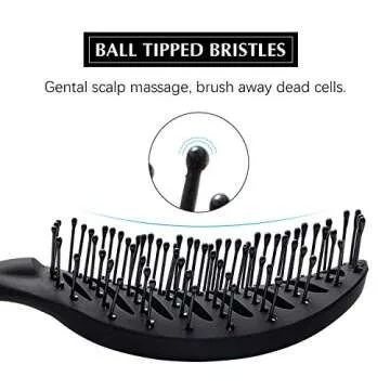 FIXBODY Curved Vent Hair Brush for Faster Drying