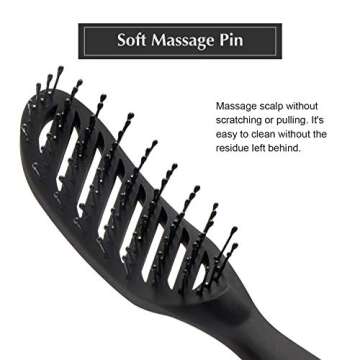 FIXBODY Curved Vent Hair Brush for Faster Drying