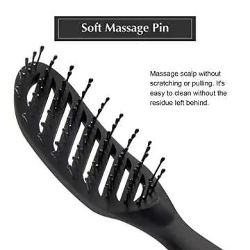 FIXBODY Curved Vent Hair Brush for Faster Drying