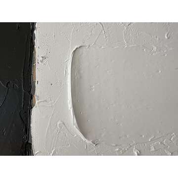 zoinart Hand Painted Black and White Canvas Wall Art 36x36 Inches Abstract Wall Paintings Modern Contemporary Minimalism Textured Artwork Home Decorations for Living Room Bedroom