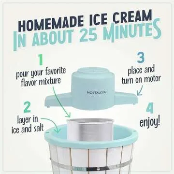 Nostalgia Electric Ice Cream Maker Easily Makes Homemade Treats
