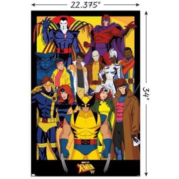 Marvel X-Men '97 Characters Wall Poster 22.4" x 34"