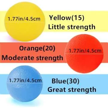 FMELAH Stress Relief Hand Therapy Balls Set for Adults