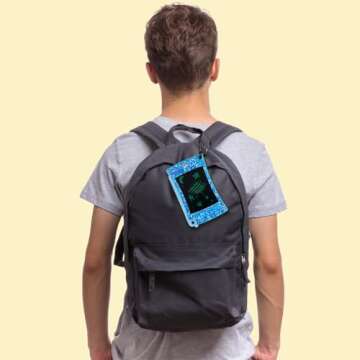 Boogie Board Jot Pocket Writing Tablet – Doodle Board Kids Travel Essentials LCD Screen Instant Er...