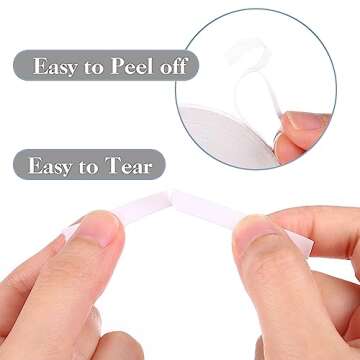 Kesote 5 Rolls Double Sided Tape for Crafts Scrapbooking Card Making, 1/4" Thin Double Sided Adhesive Tape Roll