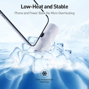 LinkPod Mini Portable Charger, 15W USB C Small Power Bank Fast Charging Docking 3500mAh Battery Pack Compatible with iPhone 15/15 Plus/15 Pro/15 Pro Max Series,iPad,Samsung/Huawei Andriod