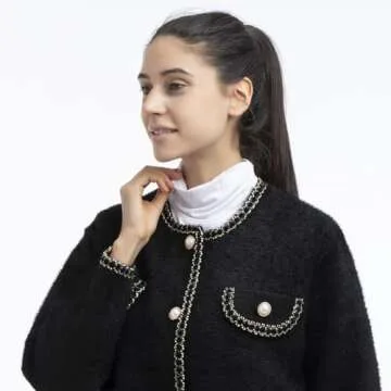 Teemall Women's Faux Turtleneck Dickey Collar Half Top Mock Blouse Neck Cover (3pc)