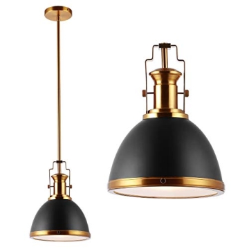 JONATHAN Y Modern Industrial Pendant Light - 10" Elegance
