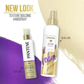 Pantene Pro-V Volume Lasting Hold, Body & Softness Texturizing Non-Aerosol Hairspray, White, 8.5 Fl Oz