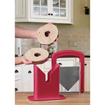 Hoan Bagel Guillotine Slicer Safe Easy Cutting Tool
