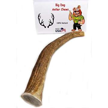 Big Dog Antler Chews - Elk Antler Treat for Large Dogs, 8-12 inches