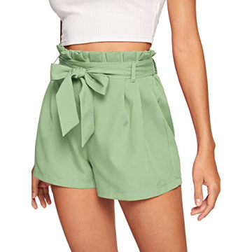 SweatyRocks Women's Grass Green Summer Beach Shorts