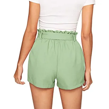 SweatyRocks Women's Grass Green Summer Beach Shorts