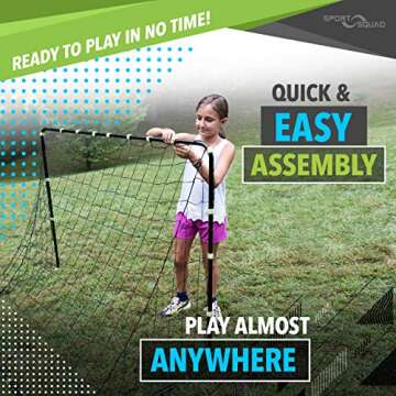 Sport Squad Portable Soccer Goal Net Set 6' x 4'