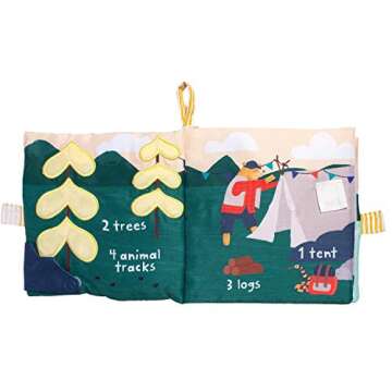 Manhattan Toy Lemon The Bear Goes Camping Toddler Book for Early Learning