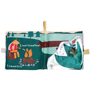 Manhattan Toy Lemon The Bear Camping Soft Activity Book for Toddlers