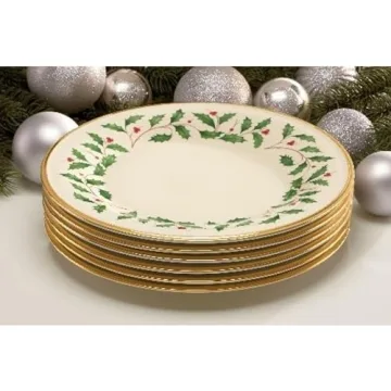 Lenox 835217 Holiday Dinner Plate Set, Buy 3 Get 6, Christmas Dinnerware
