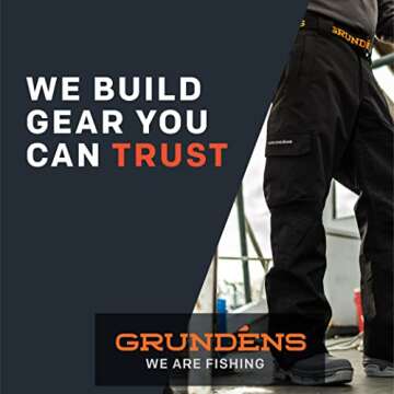 Grundéns Men’s Full Share Pant | Waterproof, Breathable, Black, X-Small