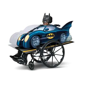 Disguise Batman Adaptive Wheelchair Cover for Kids, Official Batmobile Rolling Costume for Wheelchai...