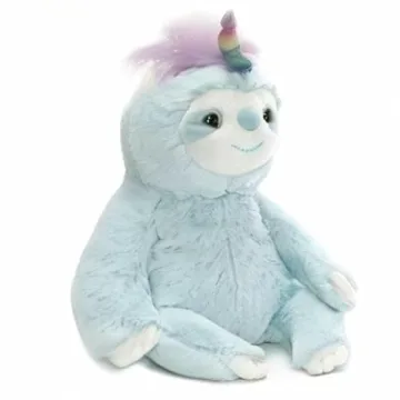 GUND Dazzle Slothicorn Plush Toy - Soft Sloth Unicorn