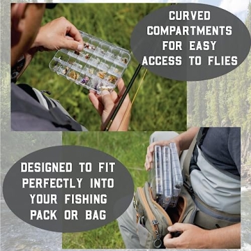 Smitty's Fly Box with 120 Essential Trout Flies Collection