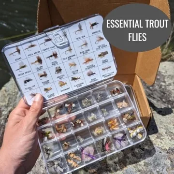 Smitty's Fly Box with 120 Essential Trout Flies Collection