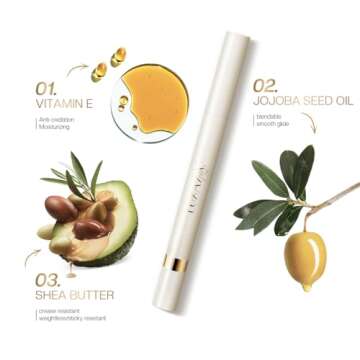 LUXAZA PRO Multi-Purpose Makeup Stick, Cream Shimmer, Eyeshadow Eyeliner Highlighter Makeup Eye Brightener Pencil Sticks Cosmetics #S1