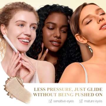 LUXAZA PRO Multi-Purpose Makeup Stick, Cream Shimmer, Eyeshadow Eyeliner Highlighter Makeup Eye Brightener Pencil Sticks Cosmetics #S1