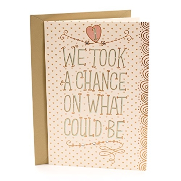 Touching Hallmark 1st Anniversary Card - Chance on What Could Be