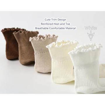 FITU Women's Ruffle Frilly Socks – Elegant Comfort