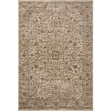 Loloi II Sorrento Collection SOR-01 Bark/Natural 7'-10" x 10'-2" Area Rug