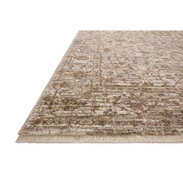 Loloi II Sorrento Collection SOR-01 Bark/Natural 7'-10" x 10'-2" Area Rug