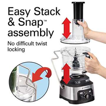Hamilton Beach 12-Cup Stack & Snap Food Processor