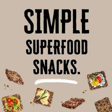 Flackers Organic Savory Flaxseed Crackers, Gluten Free, Non GMO, Vegan, Keto Snack, 8g Fiber, 3g Net Carbs, 5 Ounce 4-Pack