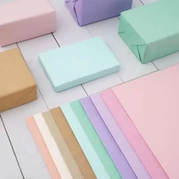 60 Sheets Pastel Tissue Paper for Gift Wrapping and Crafts