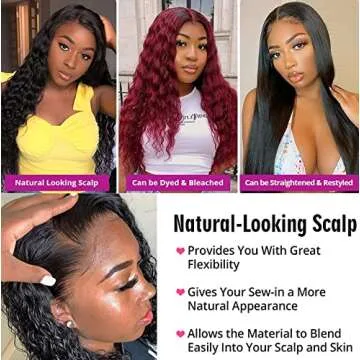 Midulla Deep Wave Lace Front Wigs Human Hair 180% Density HD 4x4 Deep Wave Wig Pre Plucked Human Hair Lace Front Wigs with Baby Hair 10A Curly Wigs (Natural Color Deep Wave Wig, 18)