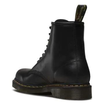 Dr. Martens Unisex 1460 Mono Smooth Leather 8 Eye Boot, Black, 8 Women/7 Men