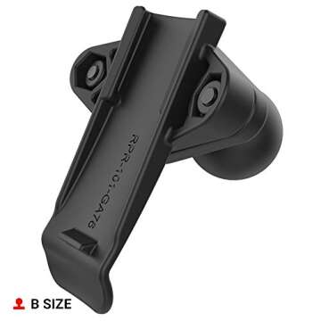 RAM Mounts Spine Clip Holder with Ball for Garmin Handheld Devices RAM-B-202-GA76U with B Size 1" Ball