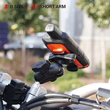 RAM Mounts Spine Clip Holder with Ball for Garmin Handheld Devices RAM-B-202-GA76U with B Size 1" Ball